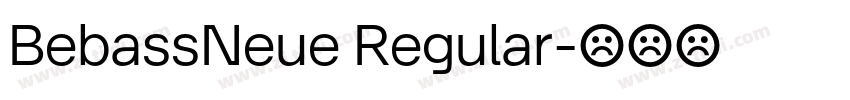 BebassNeue Regular字体转换